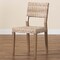 Bali & Pari Barossa Bohemian Grey Kubu Rattan and Mahogany Wood Dining Chair 245-13711-ZORO - alternate 6